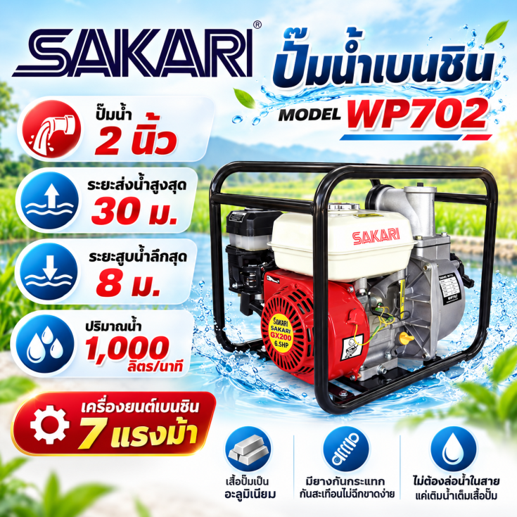เครื่องสูบน้ำ WP652